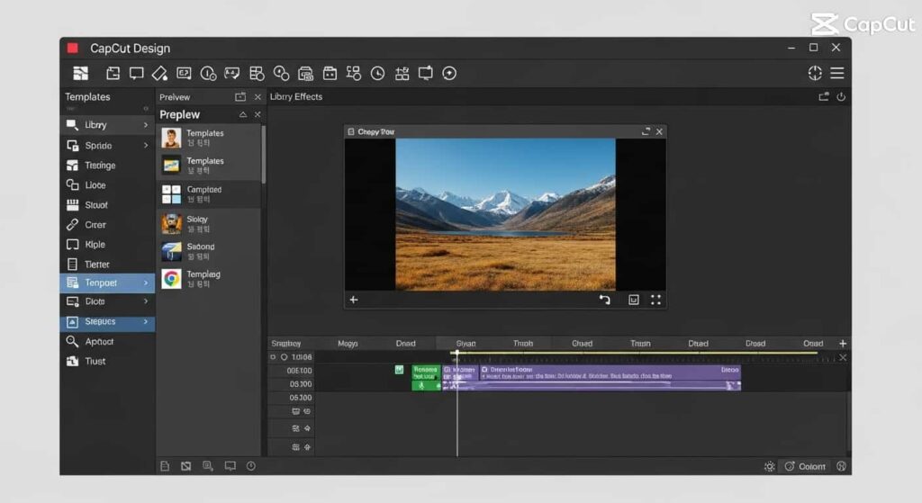 CapCut PC版の画面