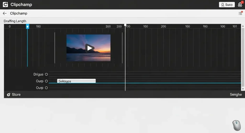 Clipchampでの動画トリミング操作