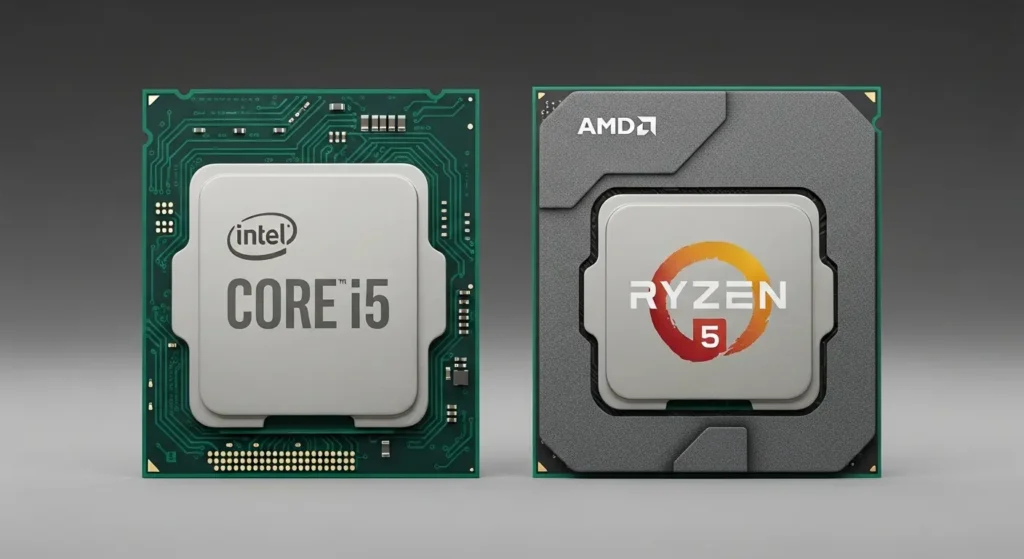 Core i5とRyzen 5 CPU