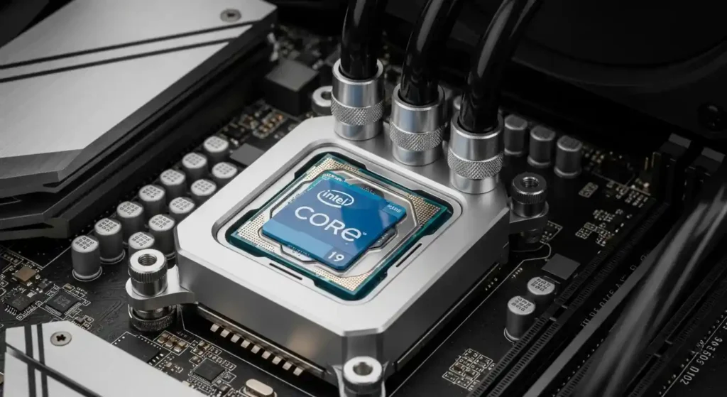 ゲーミングPCのCPUと水冷クーラー