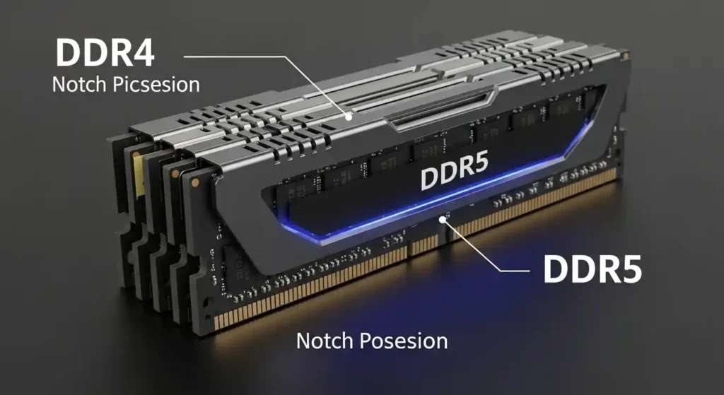DDR4とDDR5メモリの違い