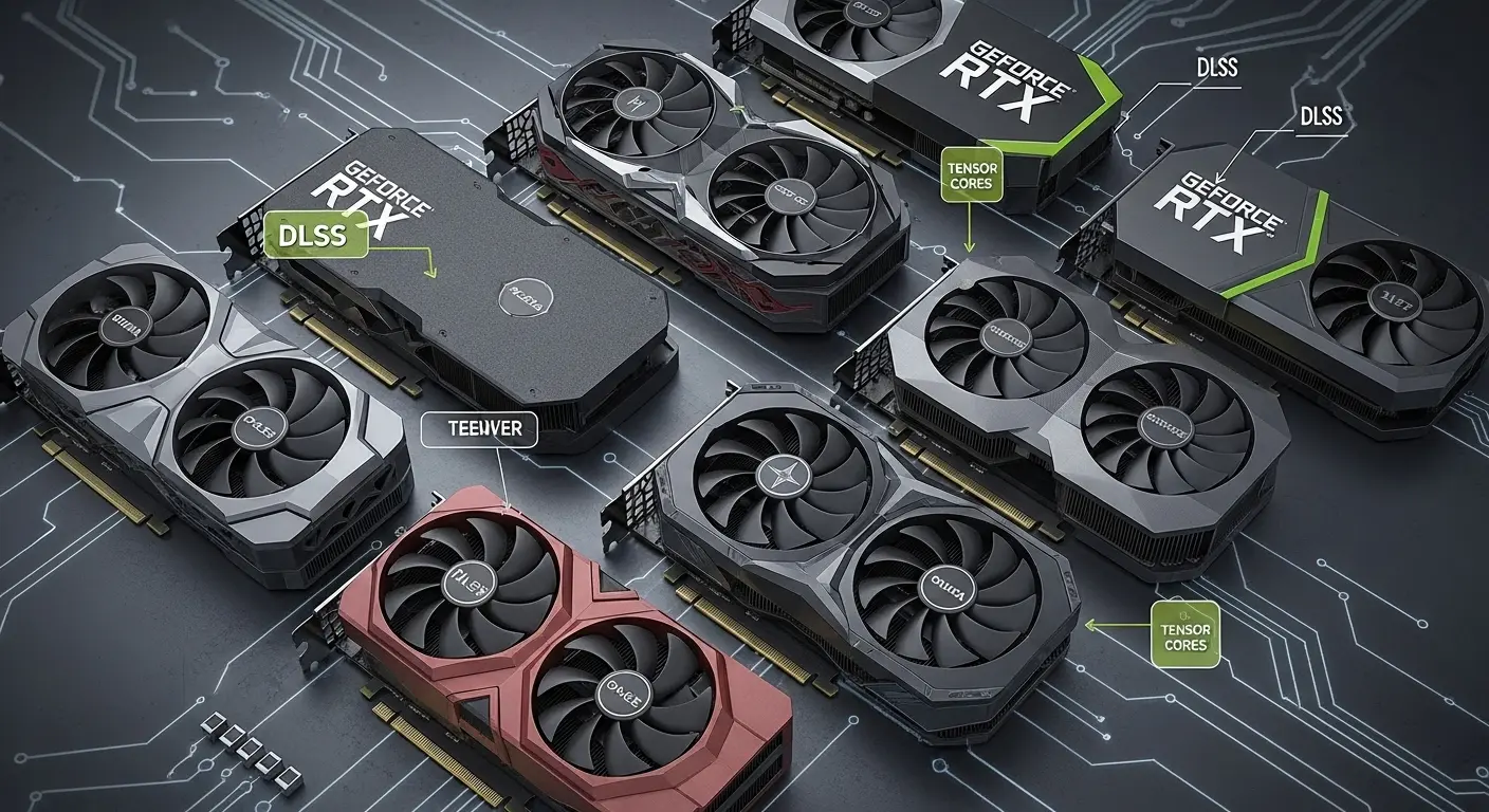 DLSS対応NVIDIA GeForce RTXグラフィックボード一覧。