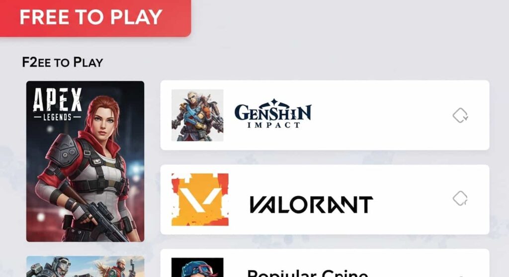 無料ゲームリスト