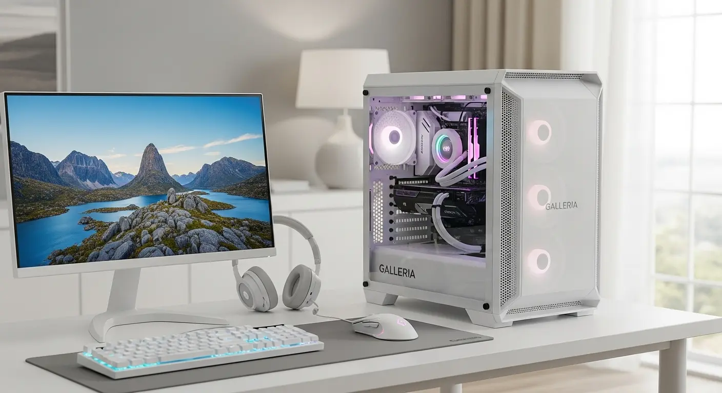 白いガレリアゲーミングPCのおすすめセットアップ