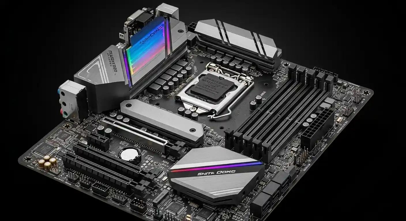 RGBライトが光る高性能なゲーミングマザーボード