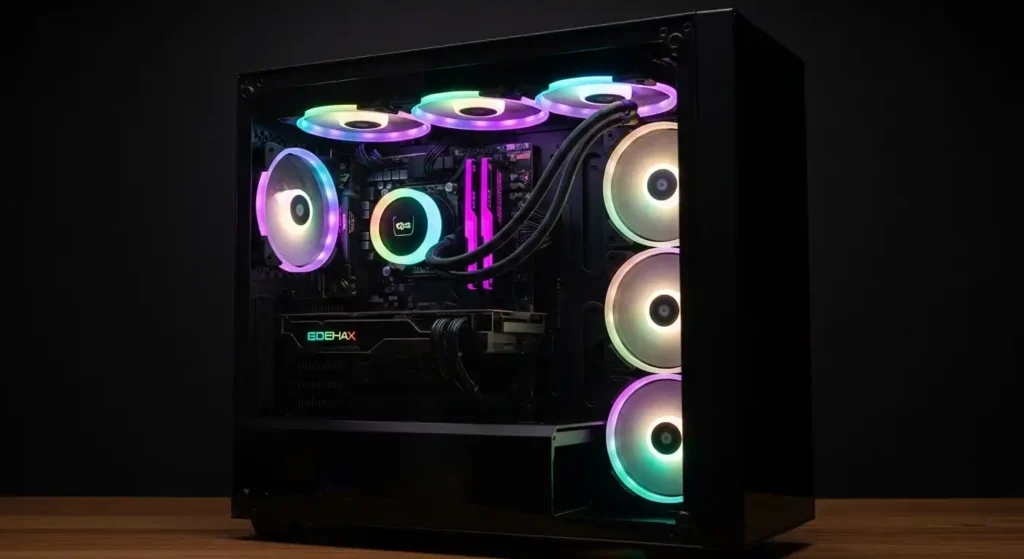 ゲーミングPCのケースとRGBライト