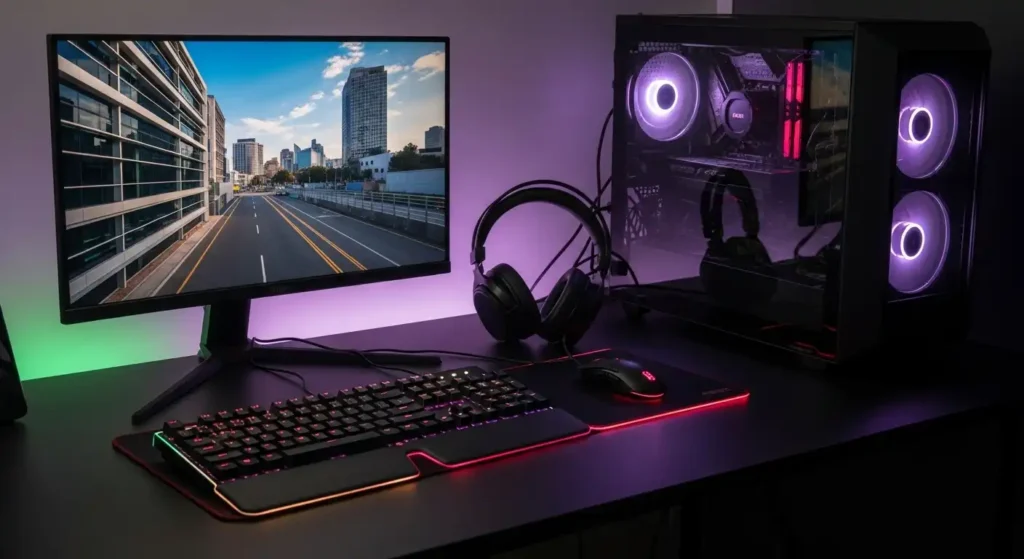ゲーミングPCと周辺機器のセットアップ