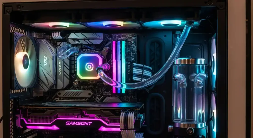 ハイスペック水冷ゲーミングPCの内部