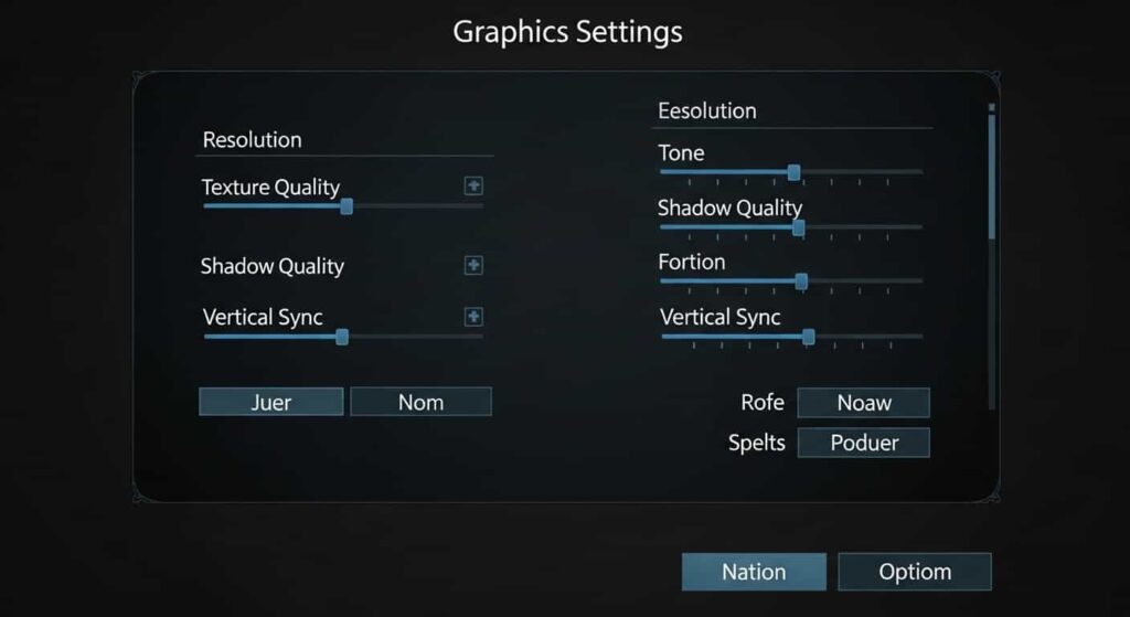 ゲームグラフィック設定