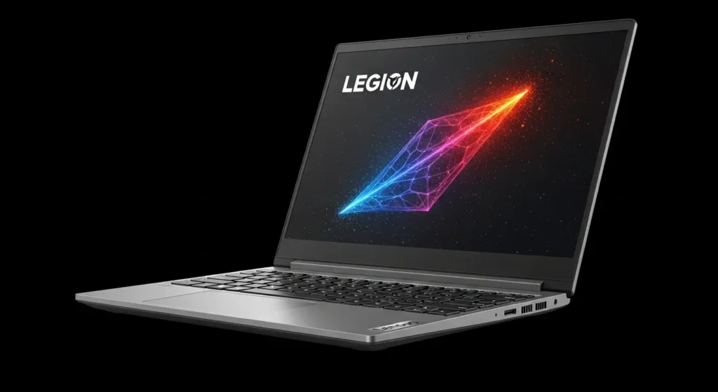 2025年モデルのLenovo Legion SlimシリーズゲーミングノートPCの製品画像。