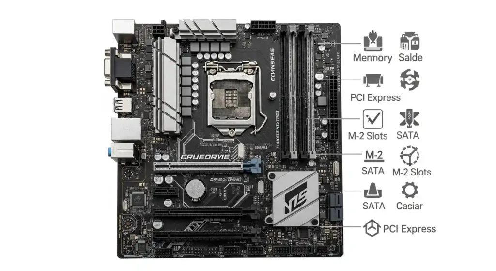 マザーボードの各部名称