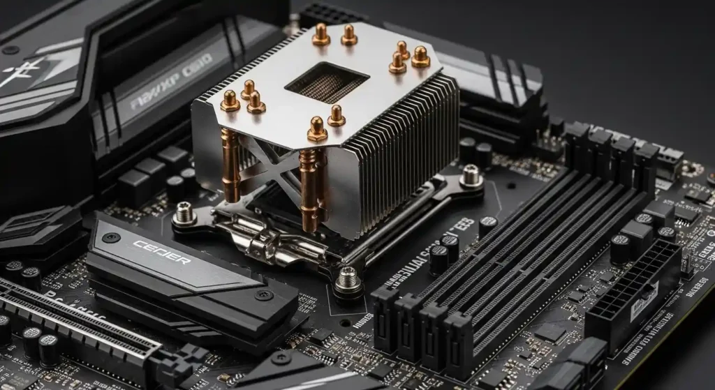 堅牢なVRMと大型ヒートシンク
