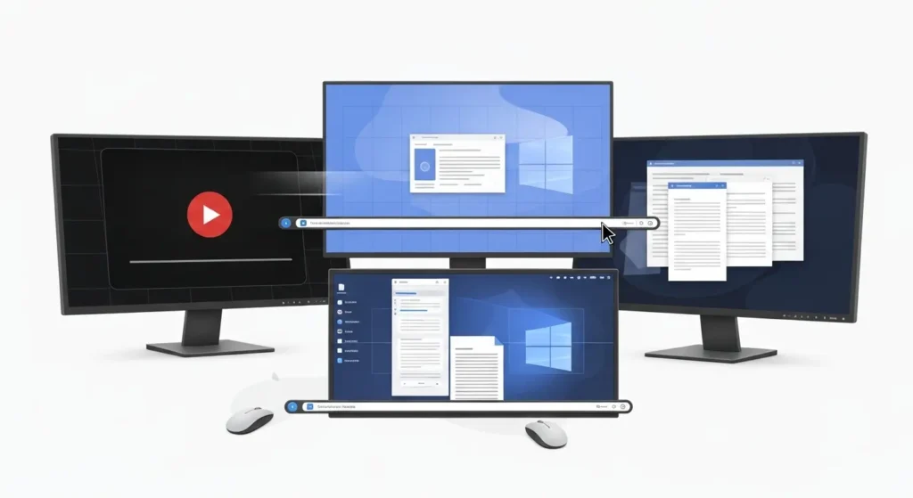 複数モニター環境をより快適に使うためのWindows設定と便利機能。