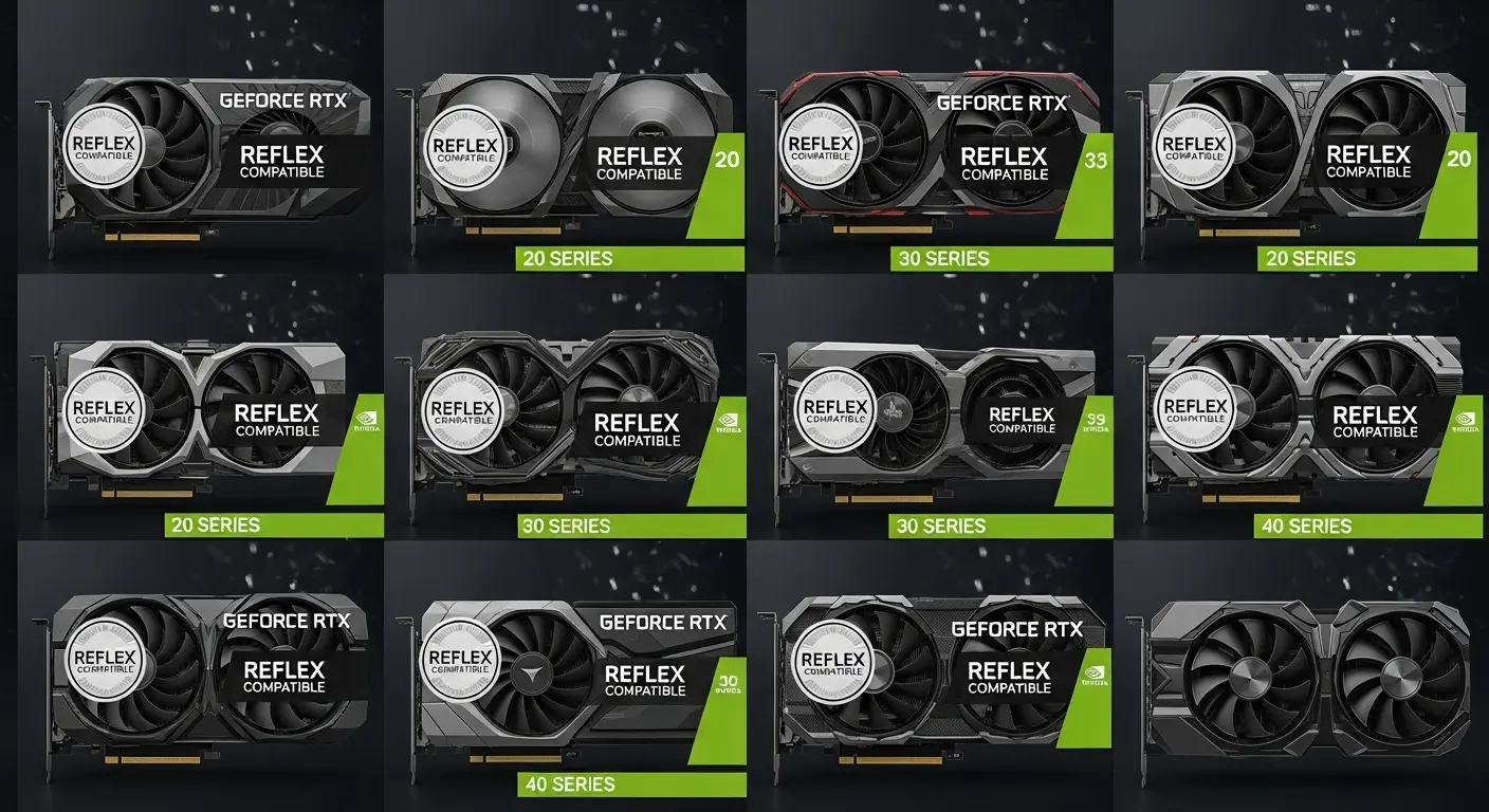 NVIDIA Reflex対応GeForce RTXグラフィックボード。