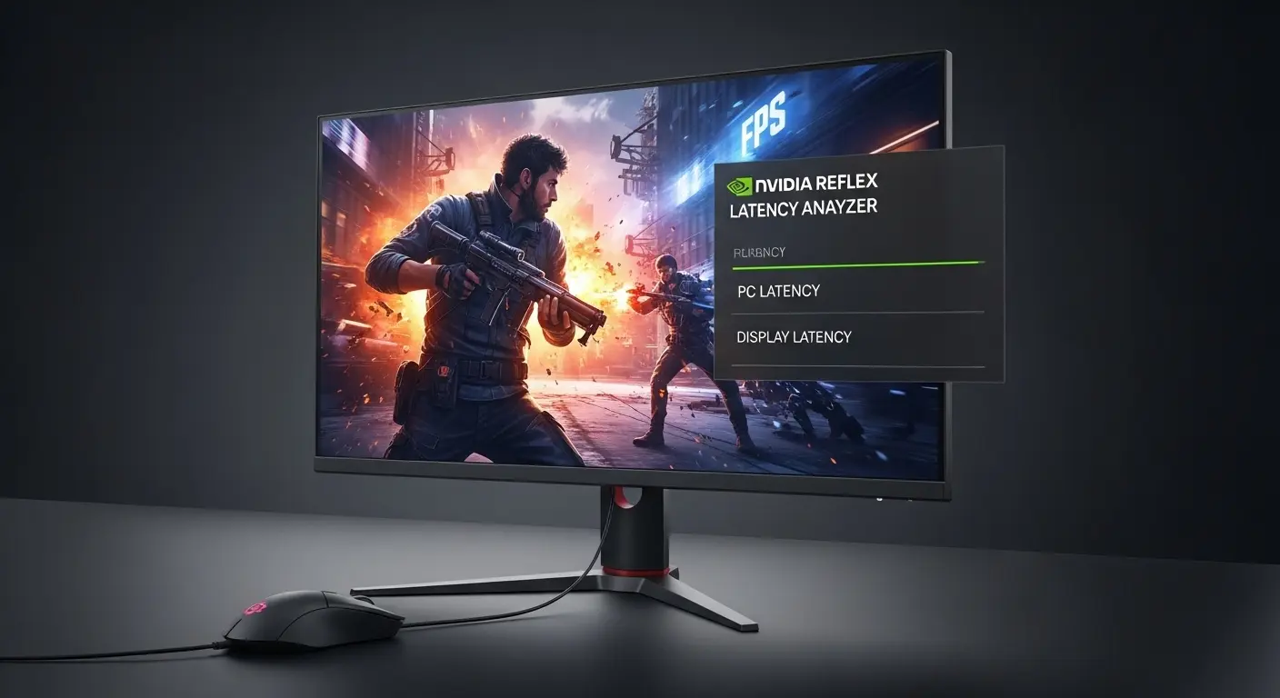 NVIDIA Reflex Latency Analyzerを搭載したゲーミングモニター。