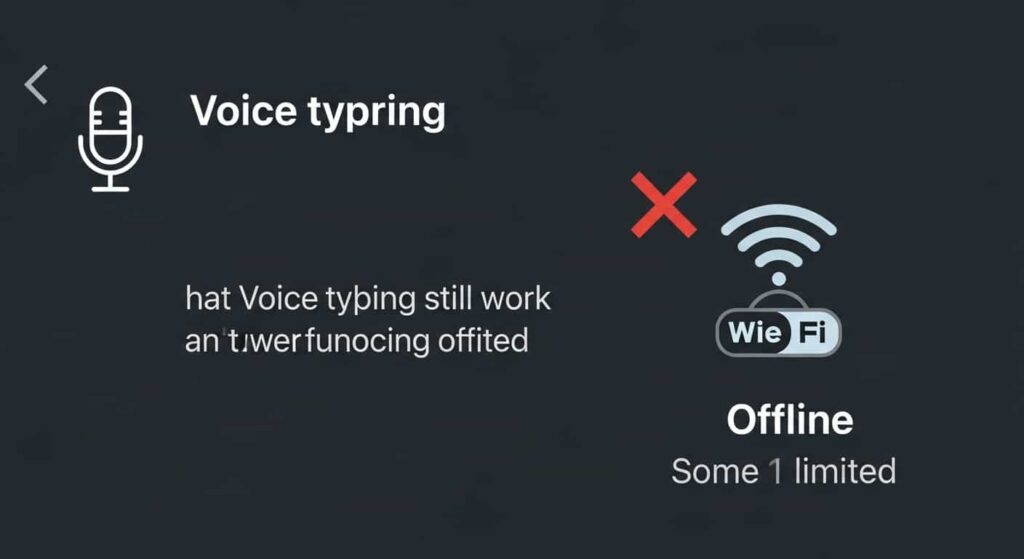 オフラインでの音声入力