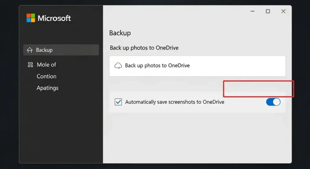 OneDriveへのスクリーンショット自動保存設定