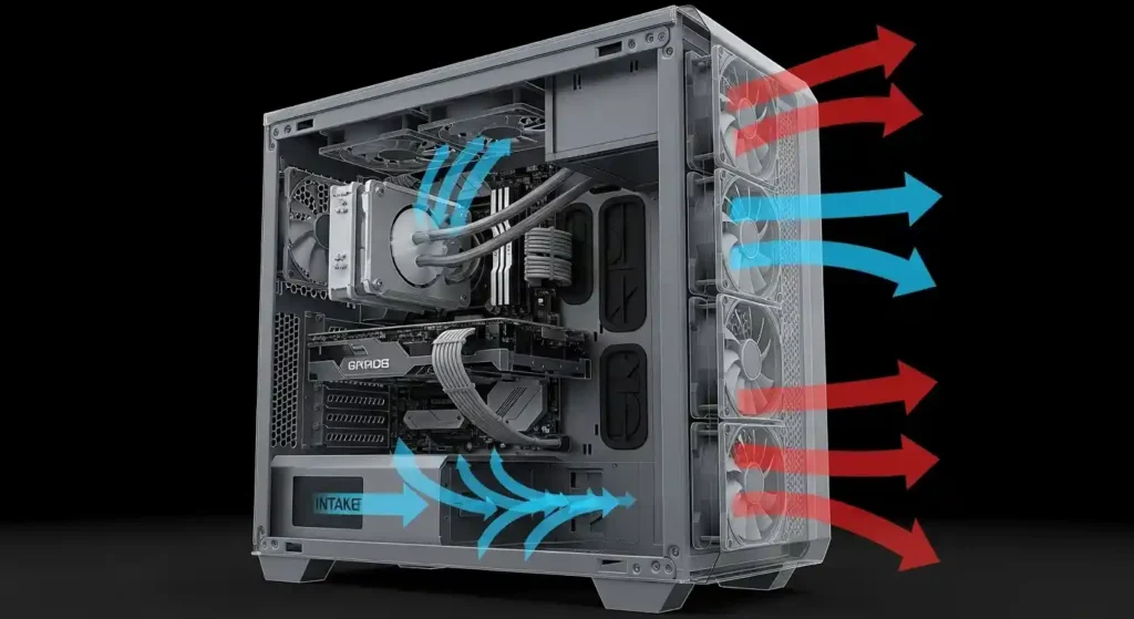 PCケースのエアフローとファン