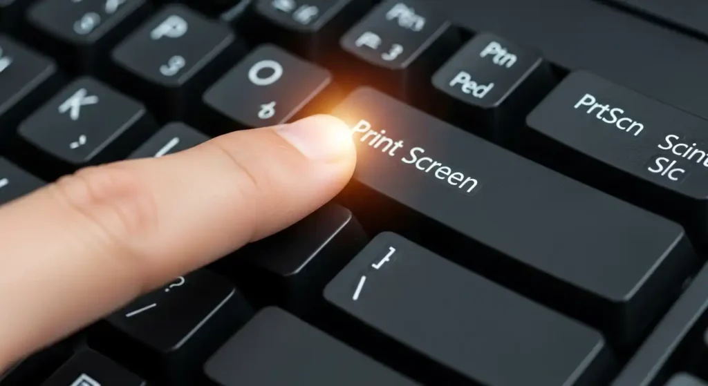 Print Screenキーを押す