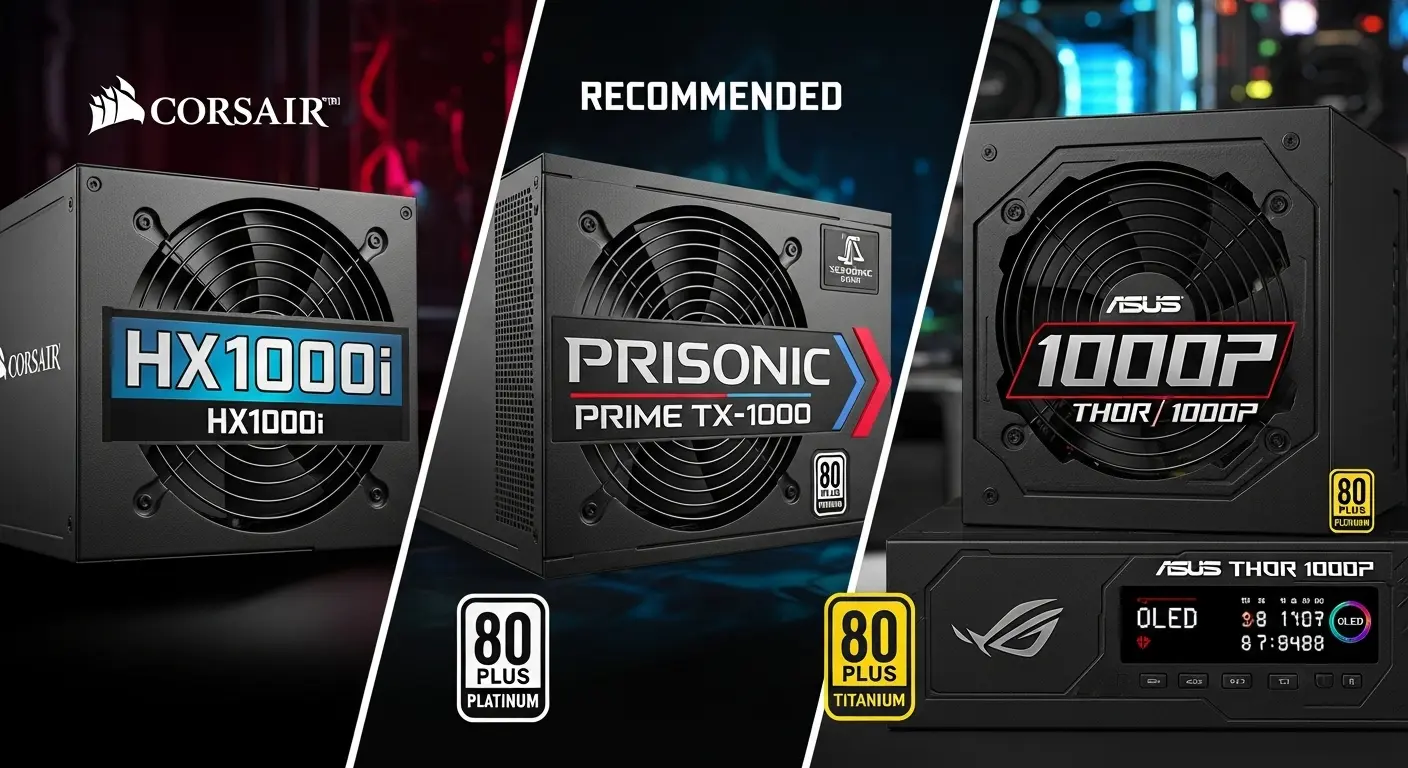 1000W以上の最上位ゲーミングPCやクリエイター向け電源ユニット。