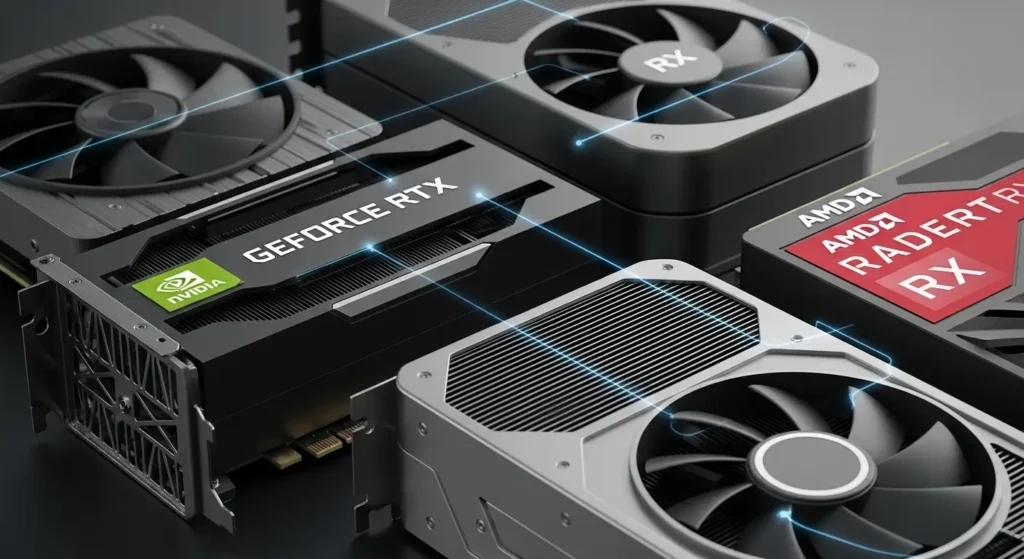 レイトレーシング対応グラフィックボード:NVIDIA GeForce RTXとAMD Radeon RX。