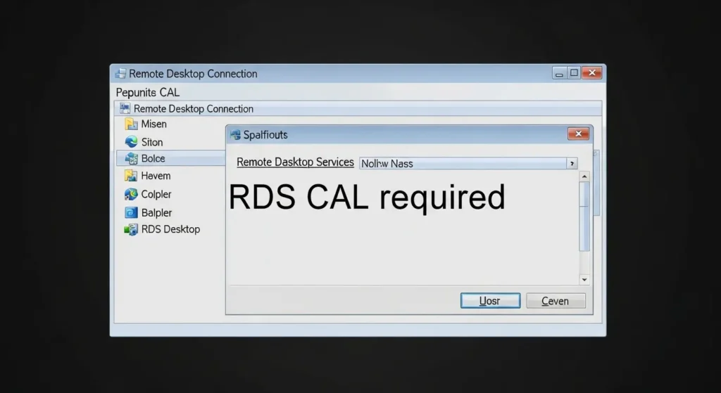 リモートデスクトップ接続とRDS CAL