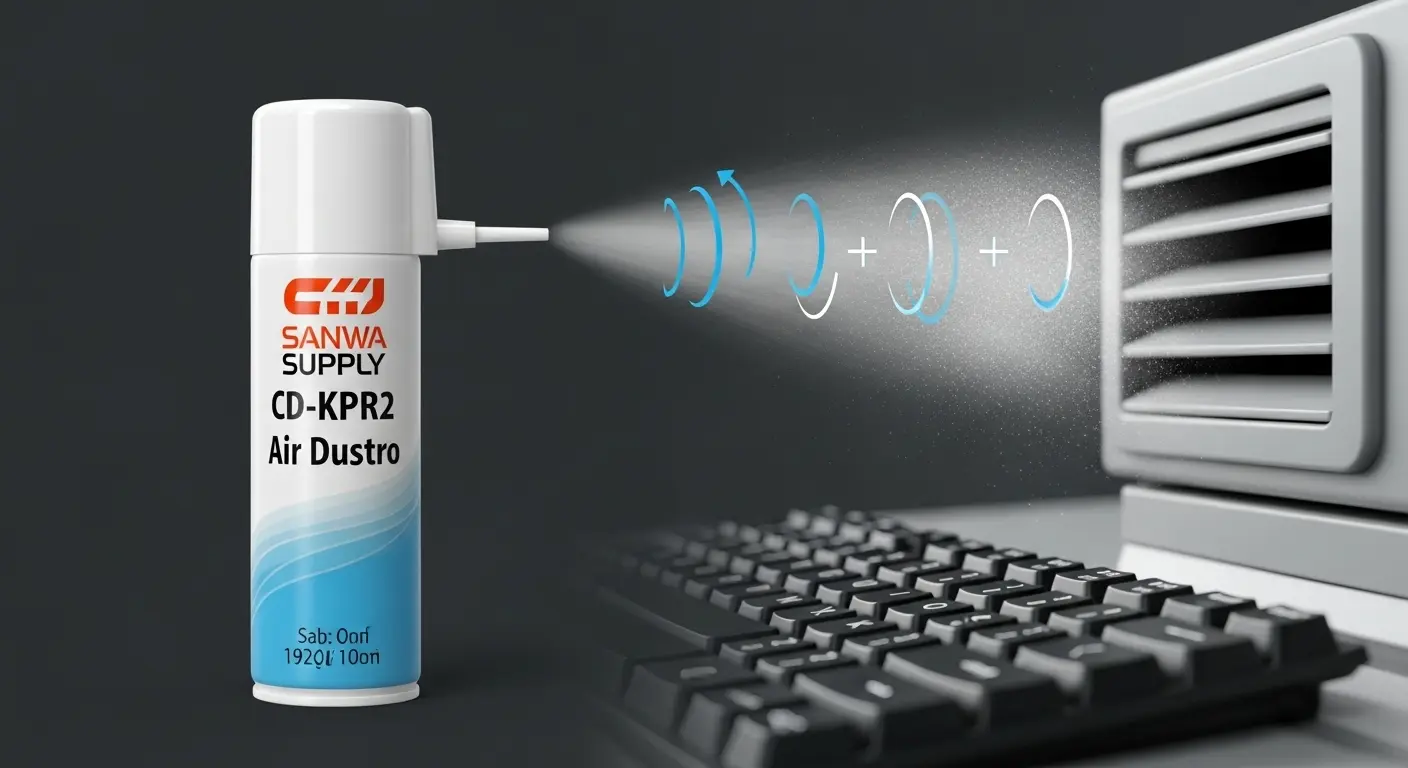 サンワサプライのエアダスターCD-KPR2の商品画像。