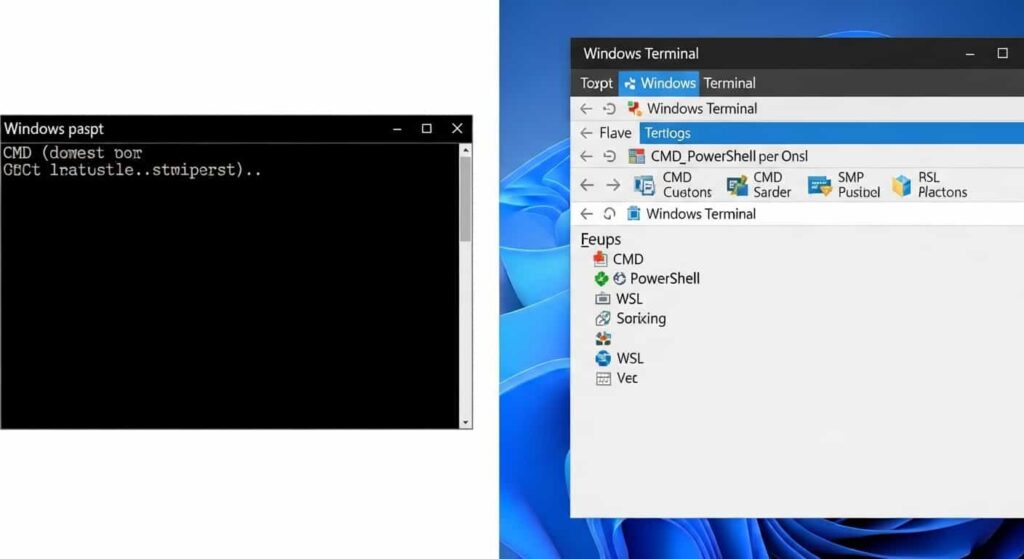 Windows Terminalと従来の比較