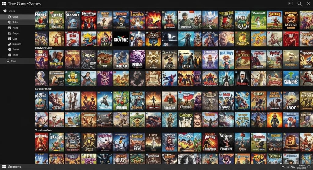 豊富なゲームライブラリ