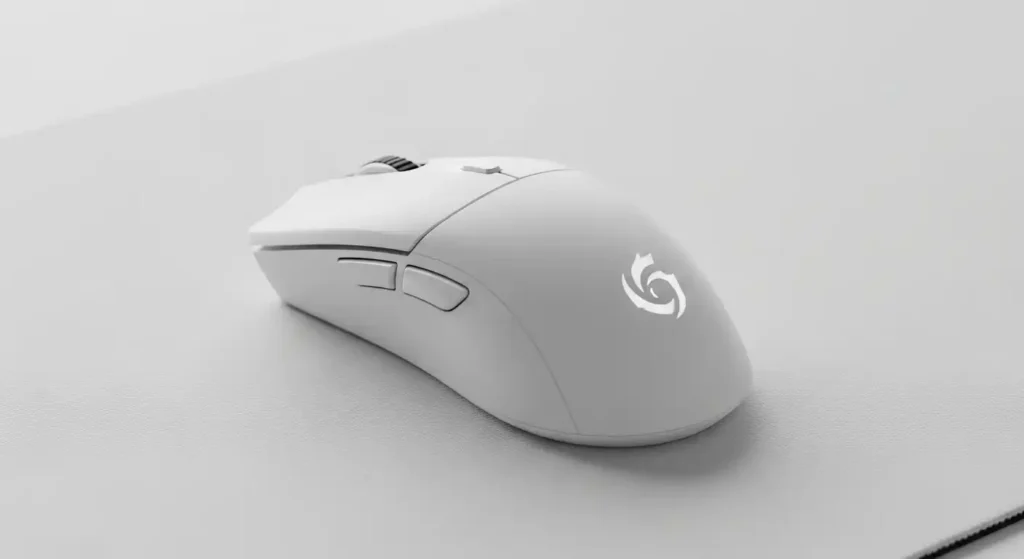 白いゲーミングマウス
