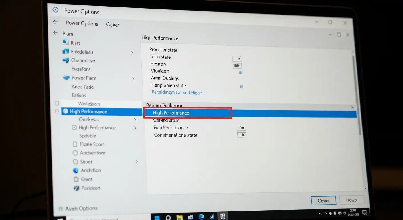 Windows 11動作が重い解決策：電源プランの最適化。