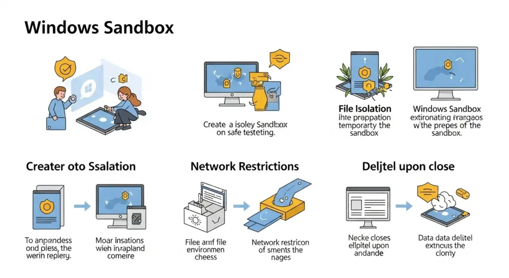 Windows ProのWindows Sandbox機能。