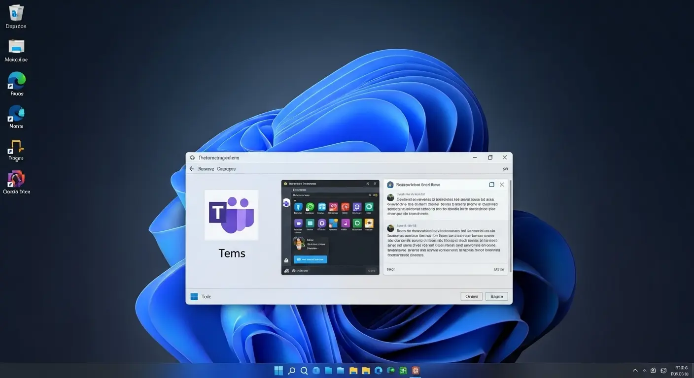 Windows 11に統合されたMicrosoft Teams。