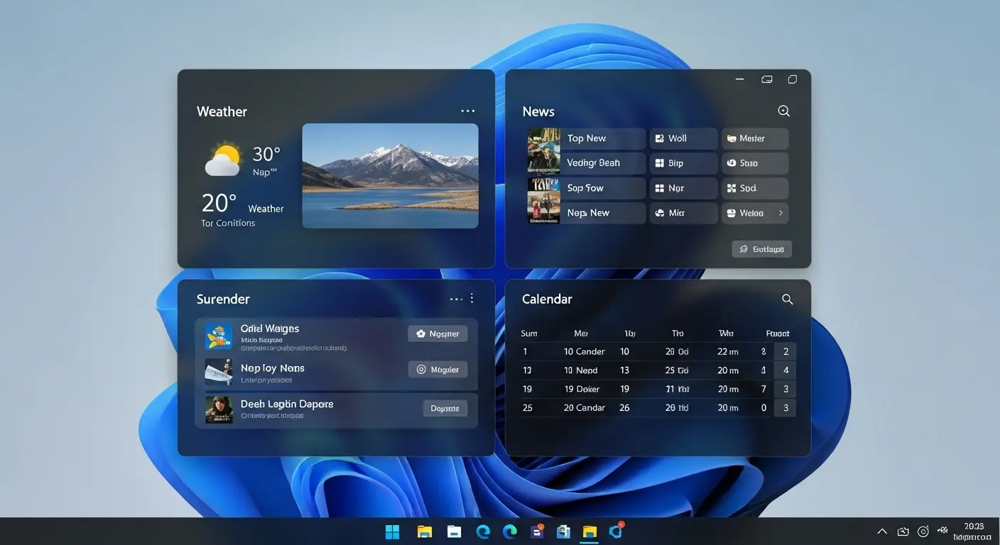 Windows 11のウィジェット機能。