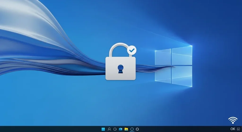 ロック画面のWi-Fiアイコン