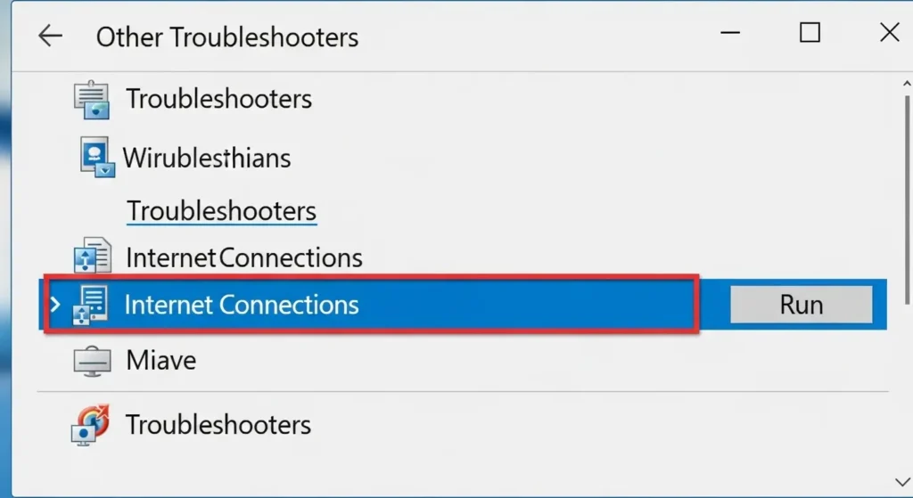 インターネット接続のトラブルシューティング