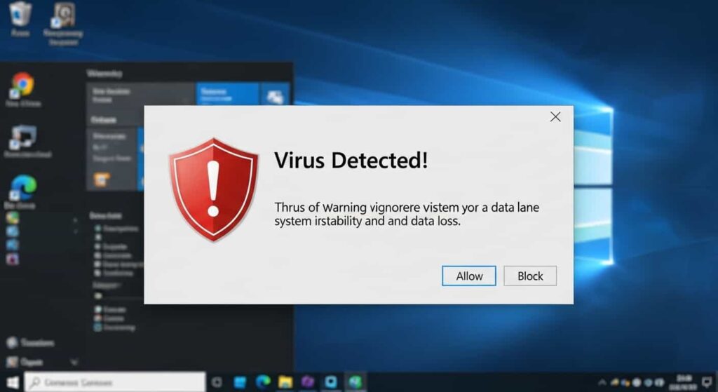 Windowsセキュリティ警告