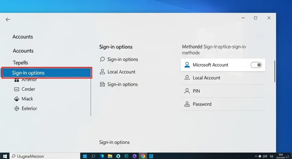 Windows設定のサインインオプション