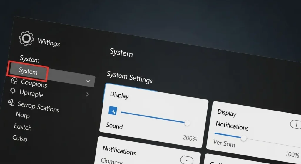 Windows設定のシステム