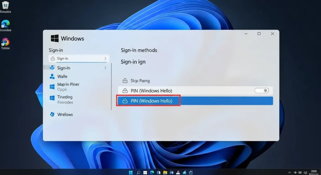 Windows設定のサインインオプション