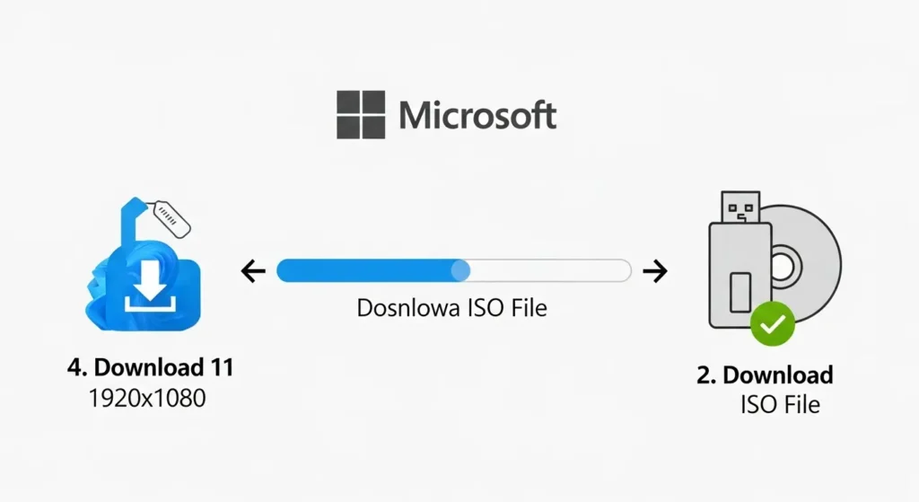 Windows 11 ISOファイルのダウンロードとUSB/DVD作成の手順。