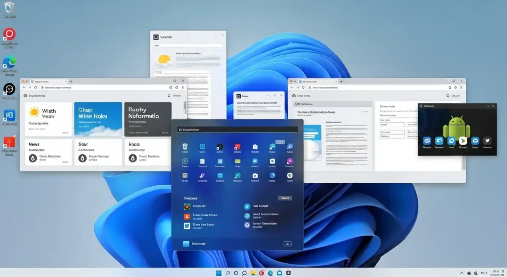 Windows 11のマルチタスクとウィジェット機能