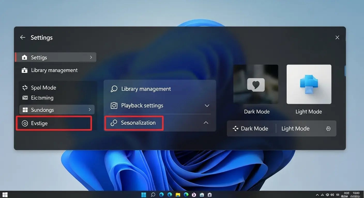 Windows 11の新しいWindows Media Playerの設定画面。