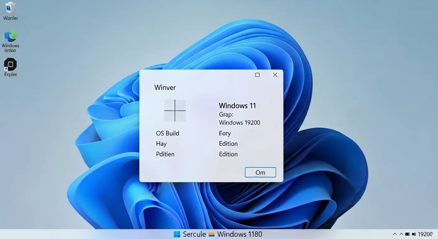 「winver」コマンドで表示されるWindowsのバージョン情報。