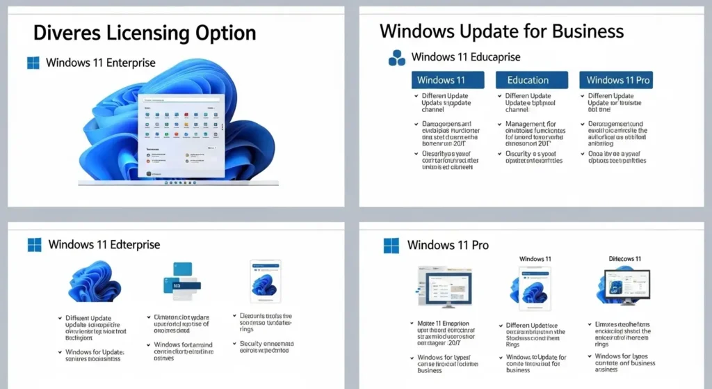Windows Update for Businessに対応するライセンスの種類。