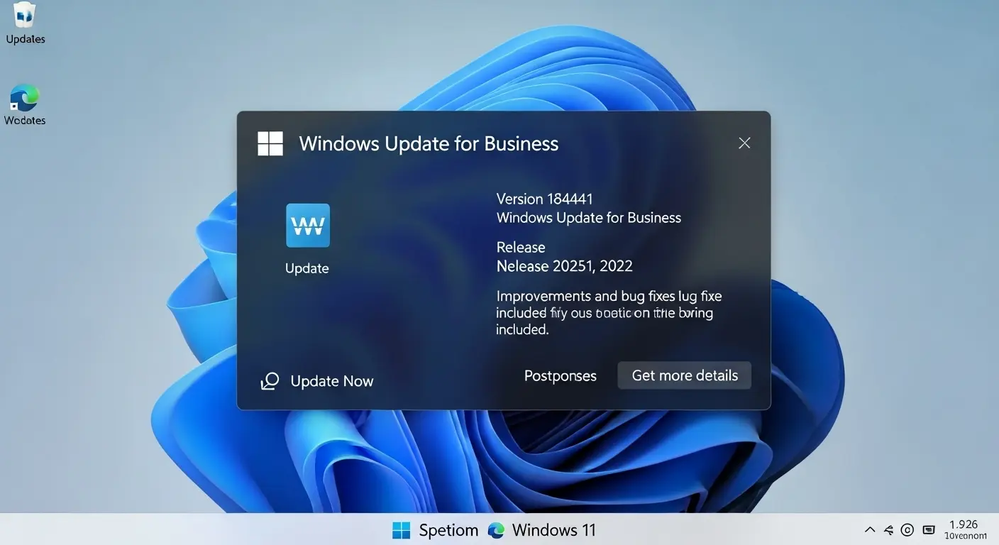 Windows Update for Businessのユーザー通知。