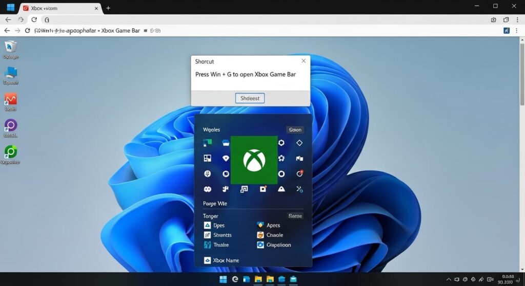 Xbox Game Bar起動案内