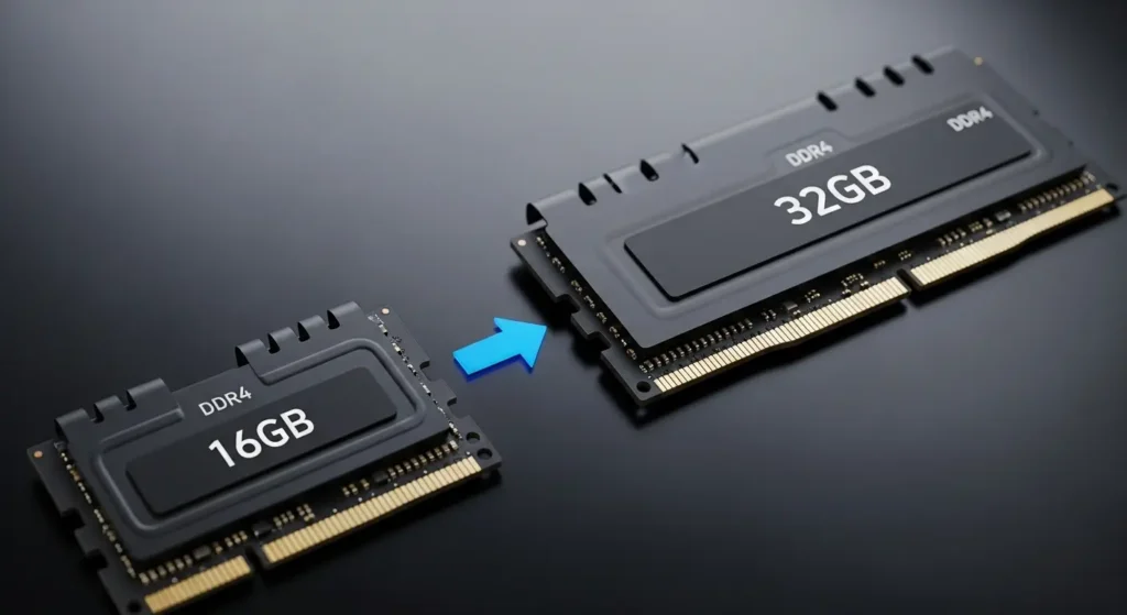 16GBから32GBへの増設