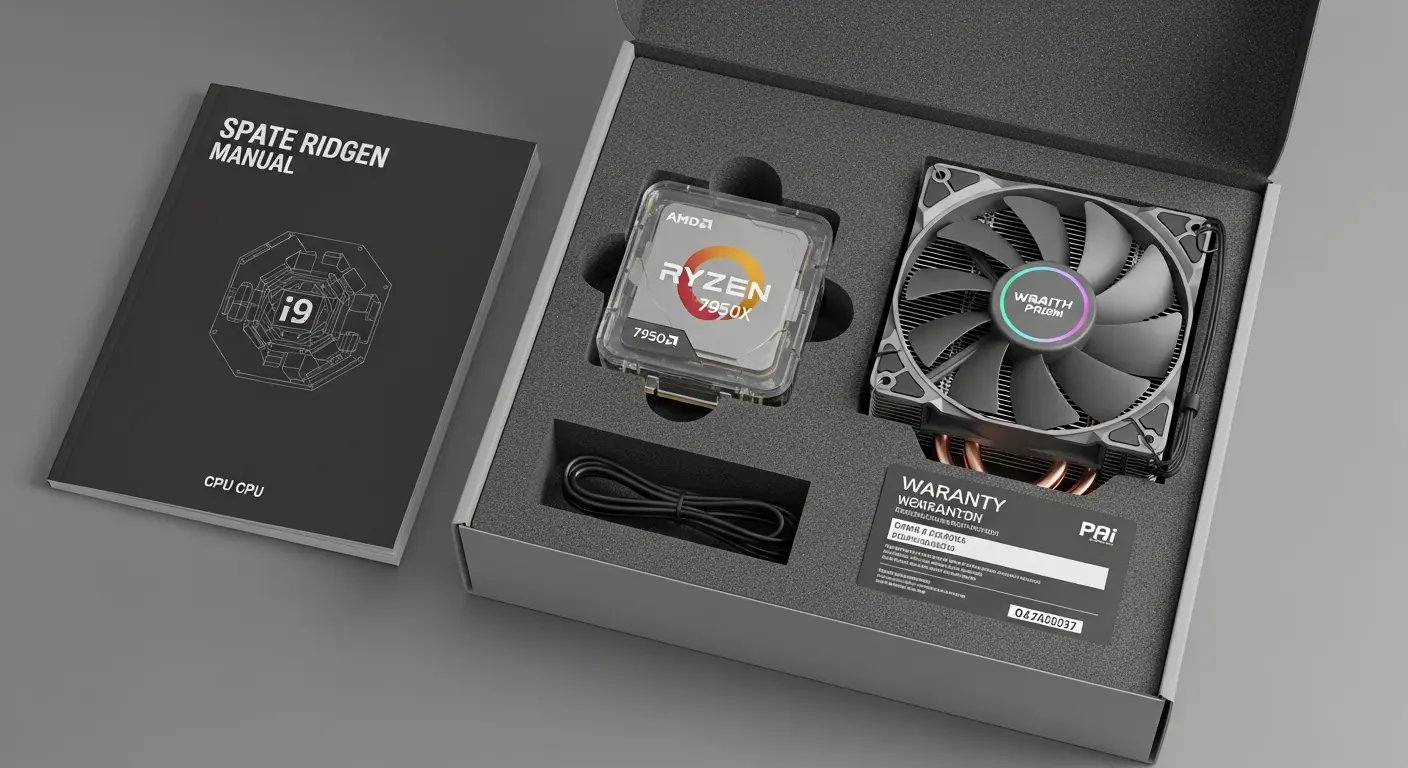 PCパーツの付属品をすべて揃えた状態。