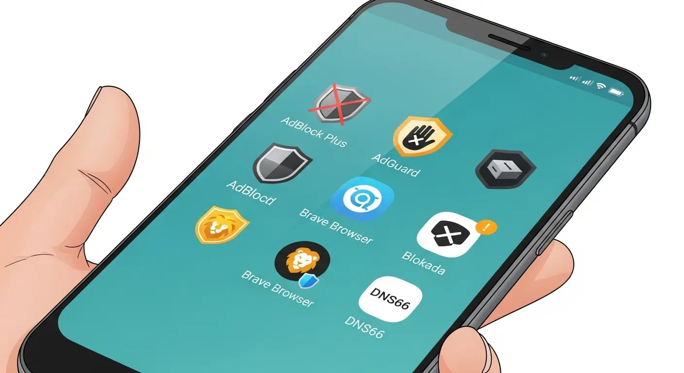 Android広告ブロックアプリの選択肢。